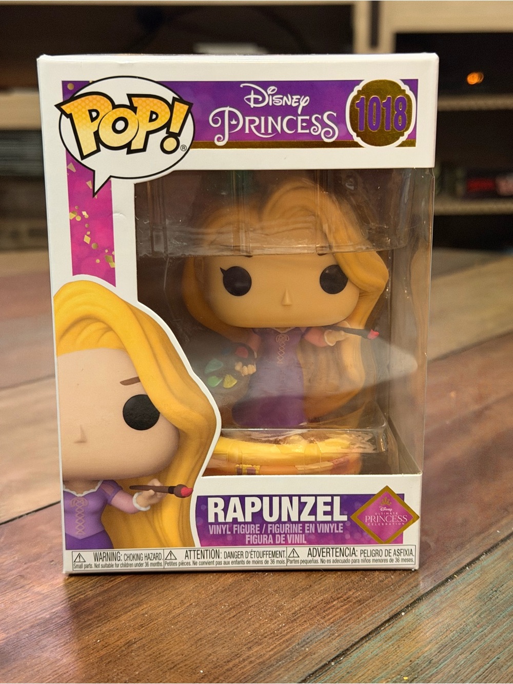 Funko Rapunzel Pop! Vinyl - Purple Dress with Gold Hair